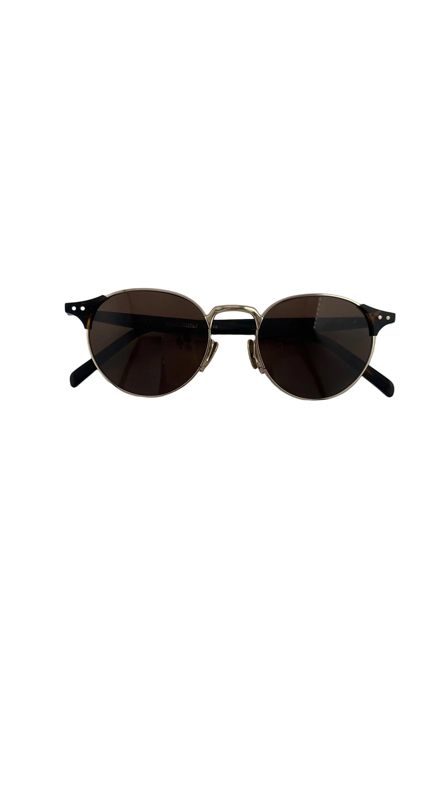 CELINE - Round Panto Gold and Tortoiseshell Sunglasses - CL41429