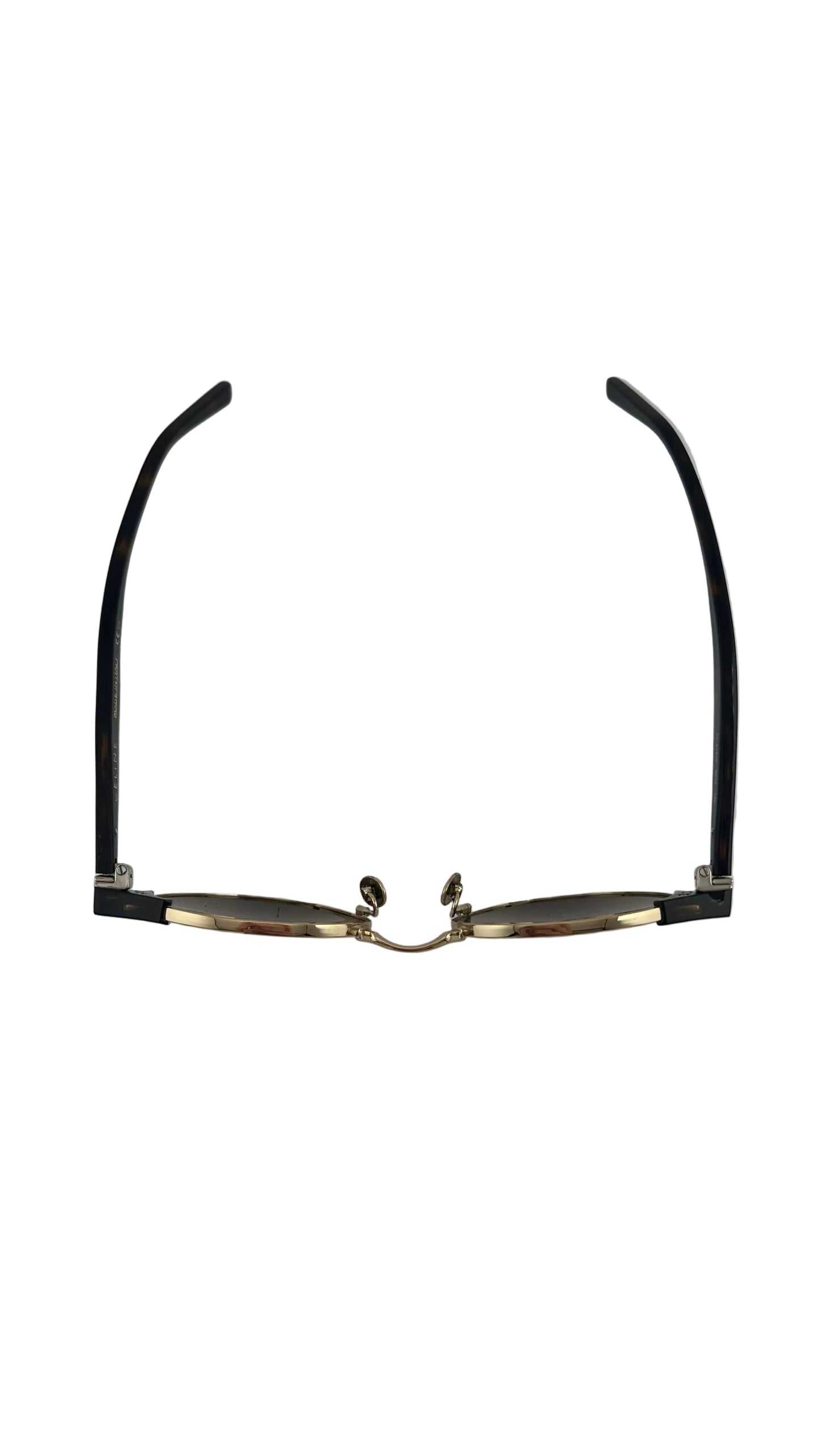 CELINE - Round Panto Gold and Tortoiseshell Sunglasses - CL41429