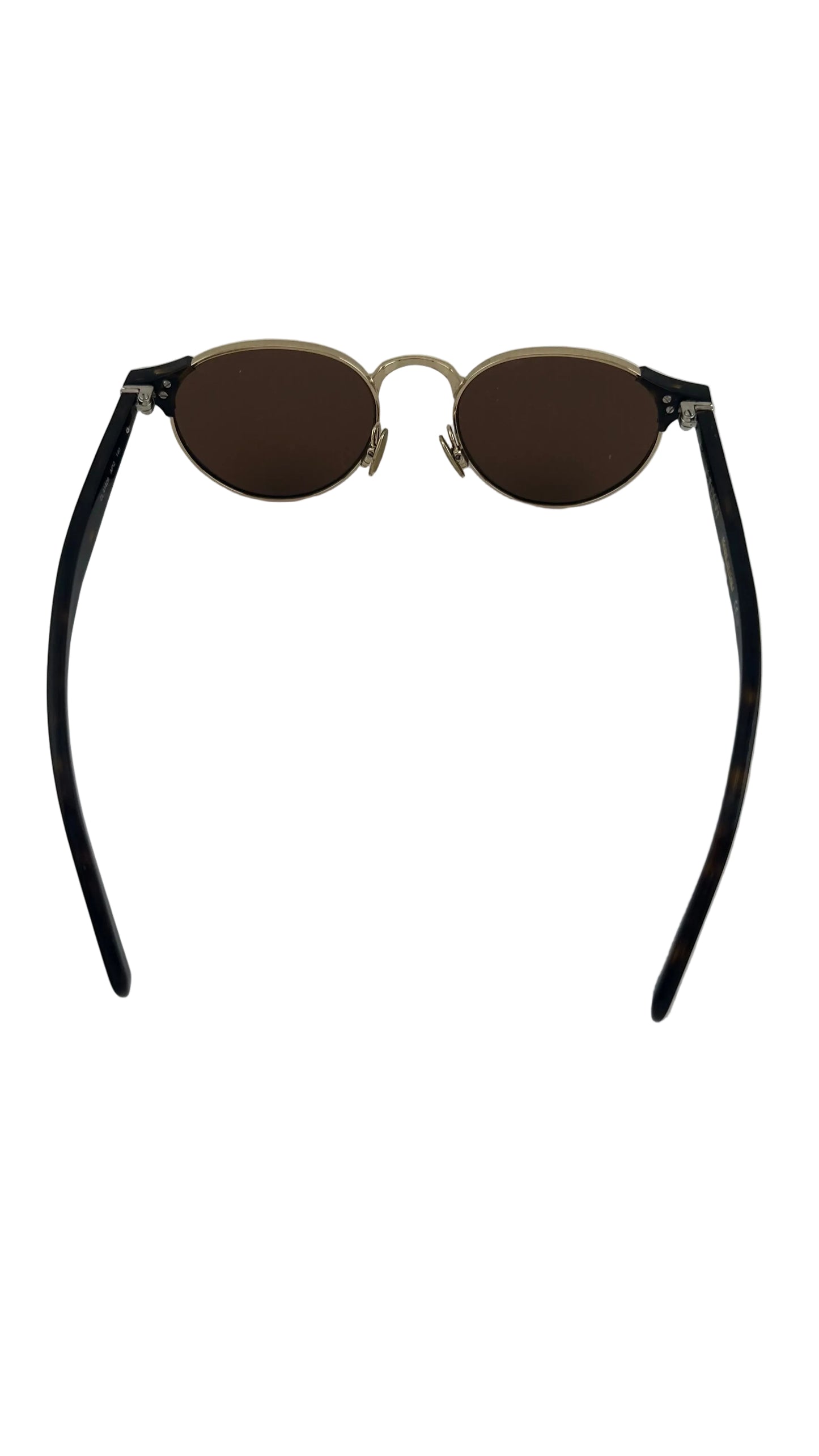 CELINE - Round Panto Gold and Tortoiseshell Sunglasses - CL41429