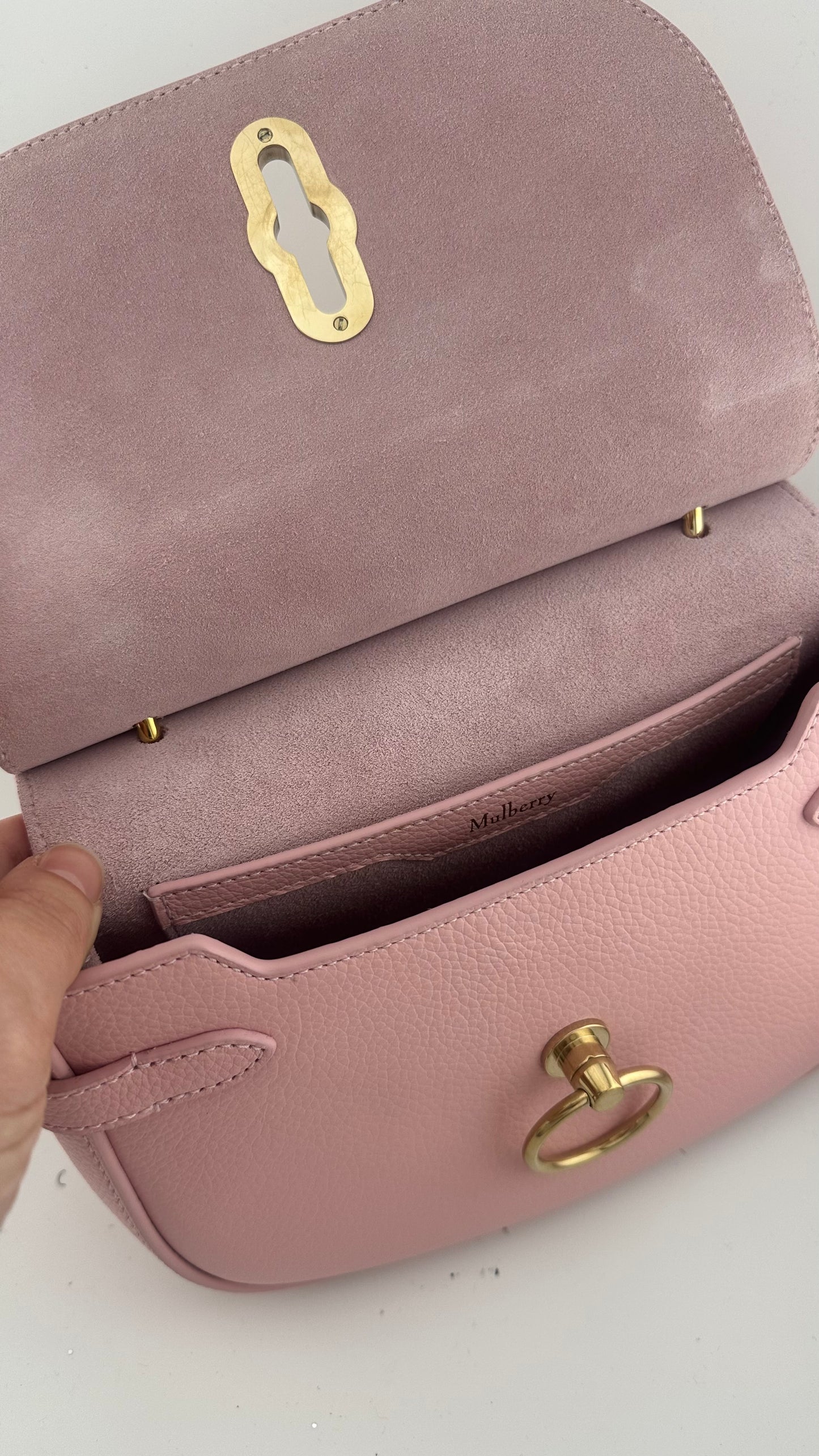 Mulberry - Amberley Small Icy Pink Satchel Crossbody