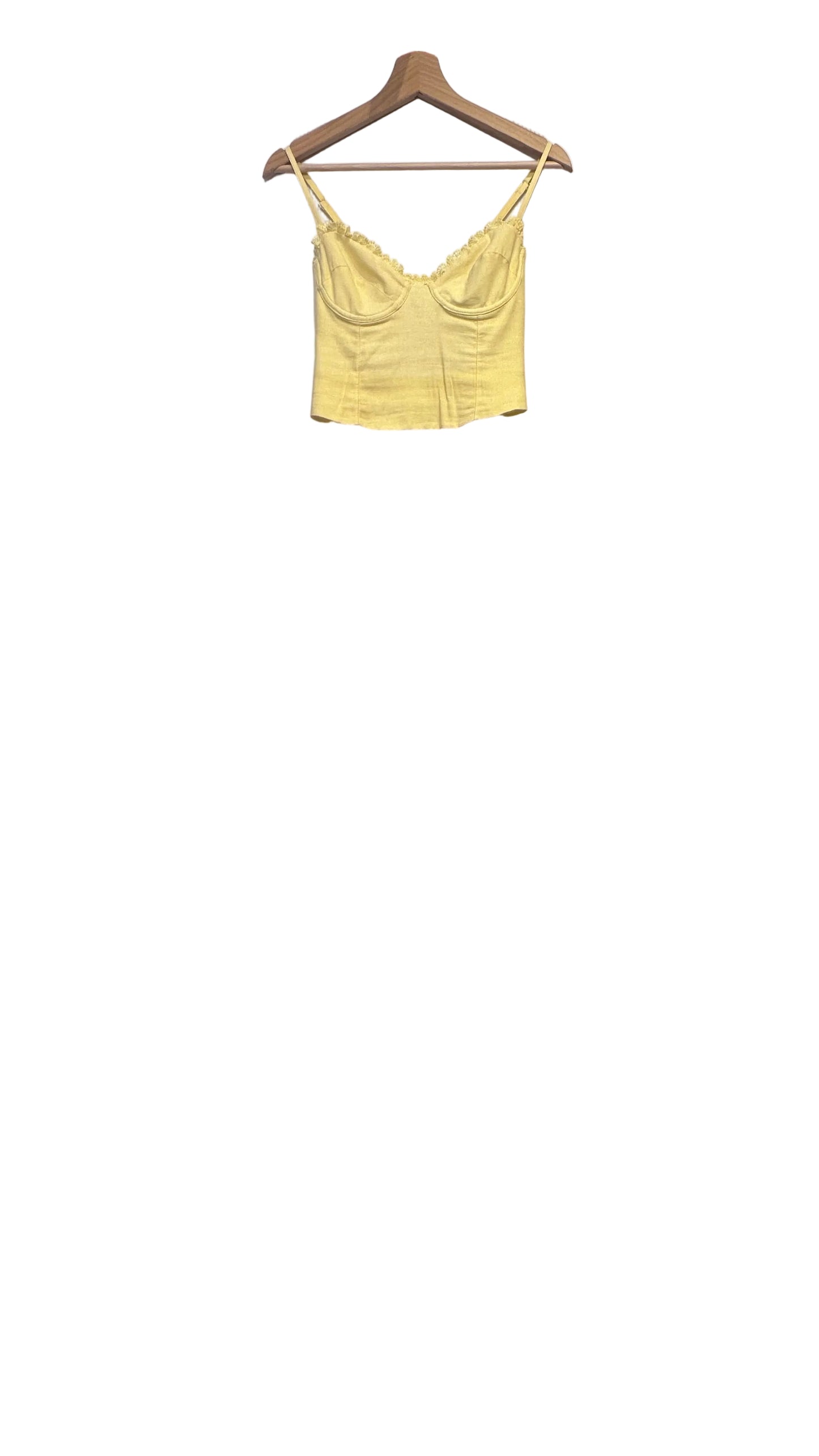 Peixoto - Josie Yellow Cropped Cami - Small