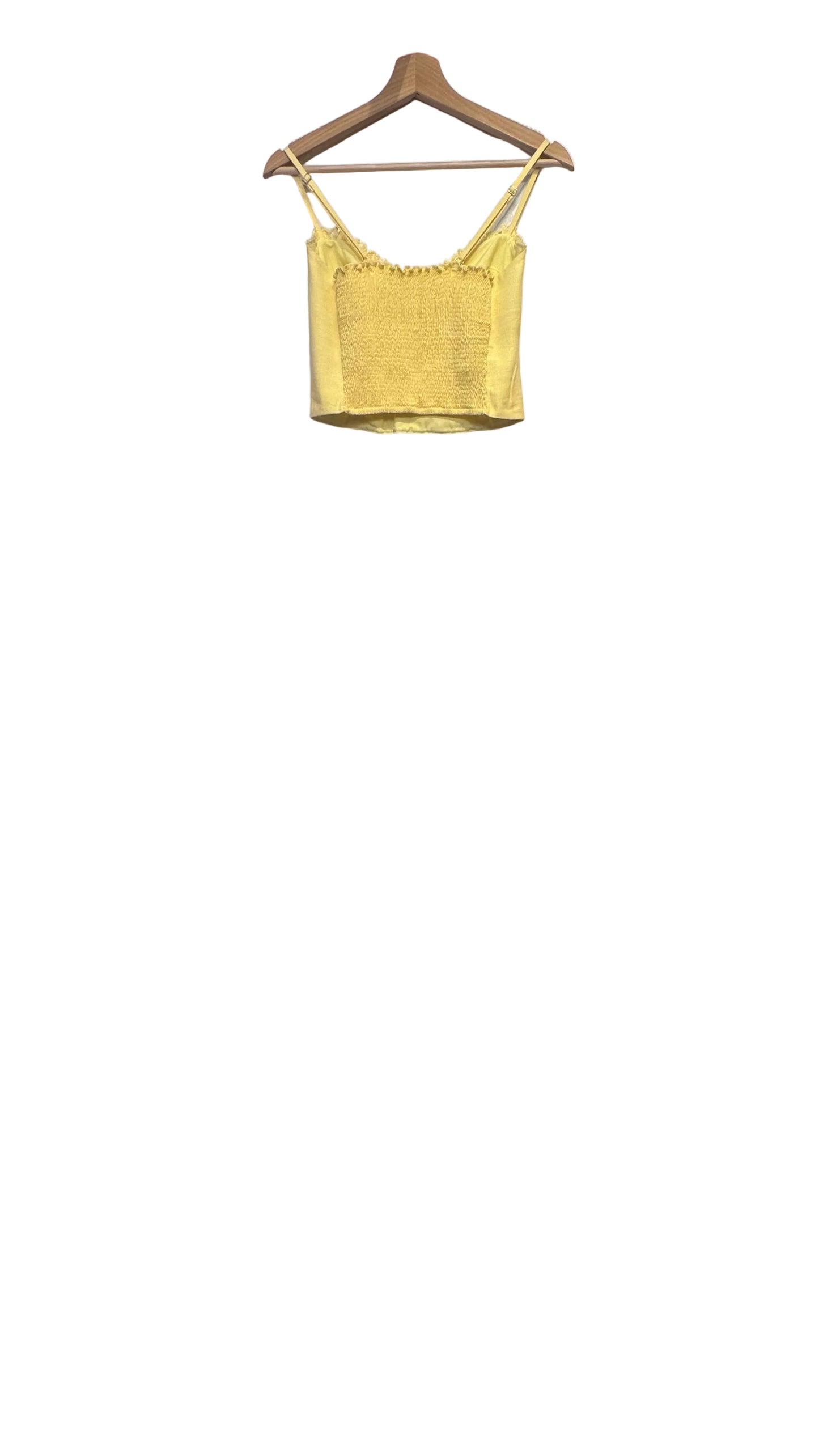 Peixoto - Josie Yellow Cropped Cami - Small