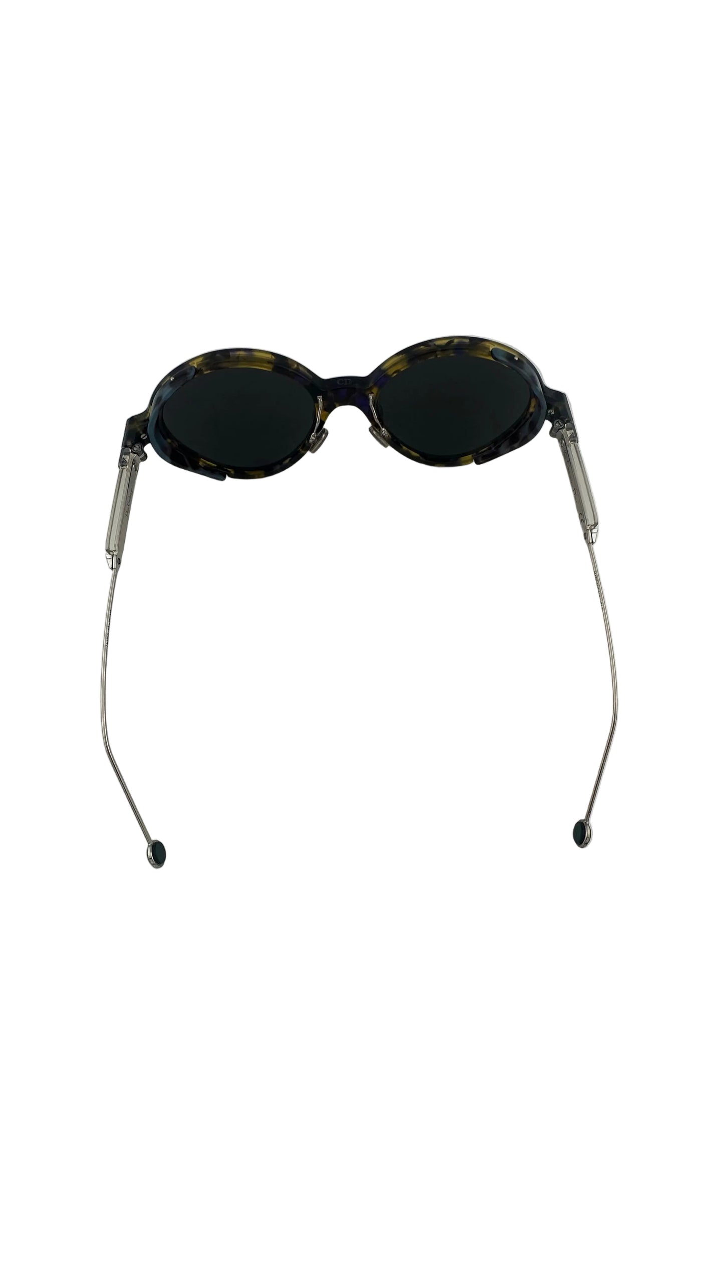Christian Dior - Umbrage Round Havana Frame Foliage Print Lens Sunglasses