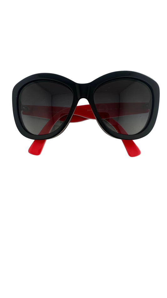DOLCE & GABBANA - Black Oversized Cat Eye Sunglasses - DG4206