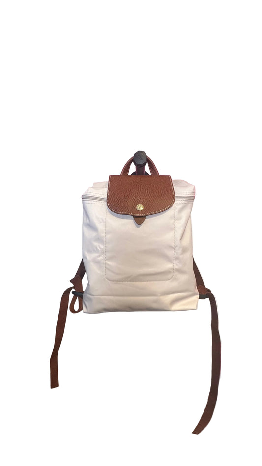Longchamp - Le Pliage Off-White Nylon Backpack