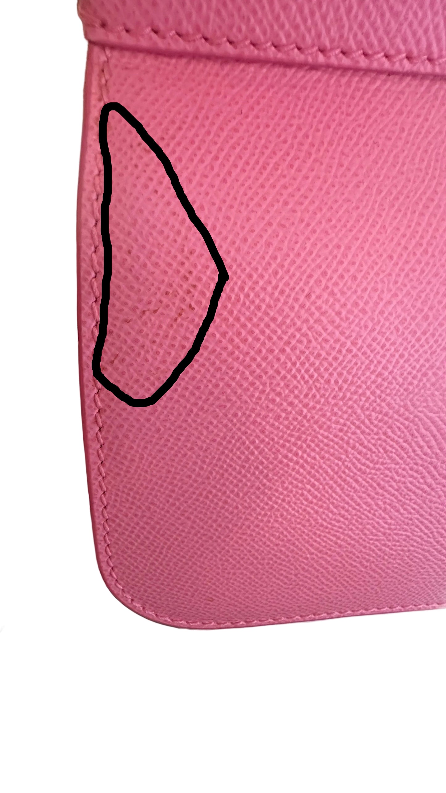 DOLCE & GABBANA - Sicily Medium Pink Leather Handbag with Floral Scarf Chain