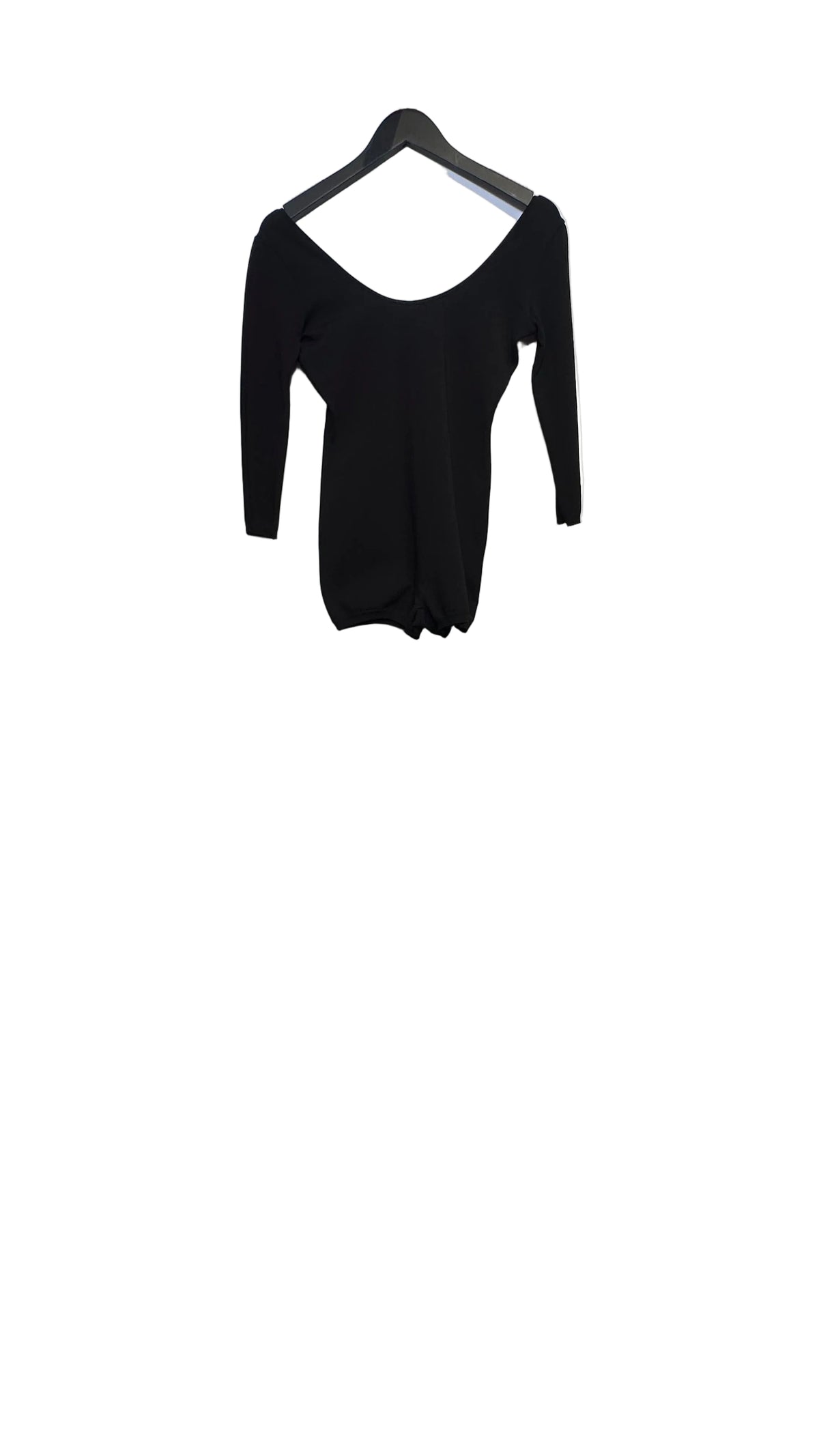 VALENTINO - Vintage Black Scoop Neck Leotard - Medium