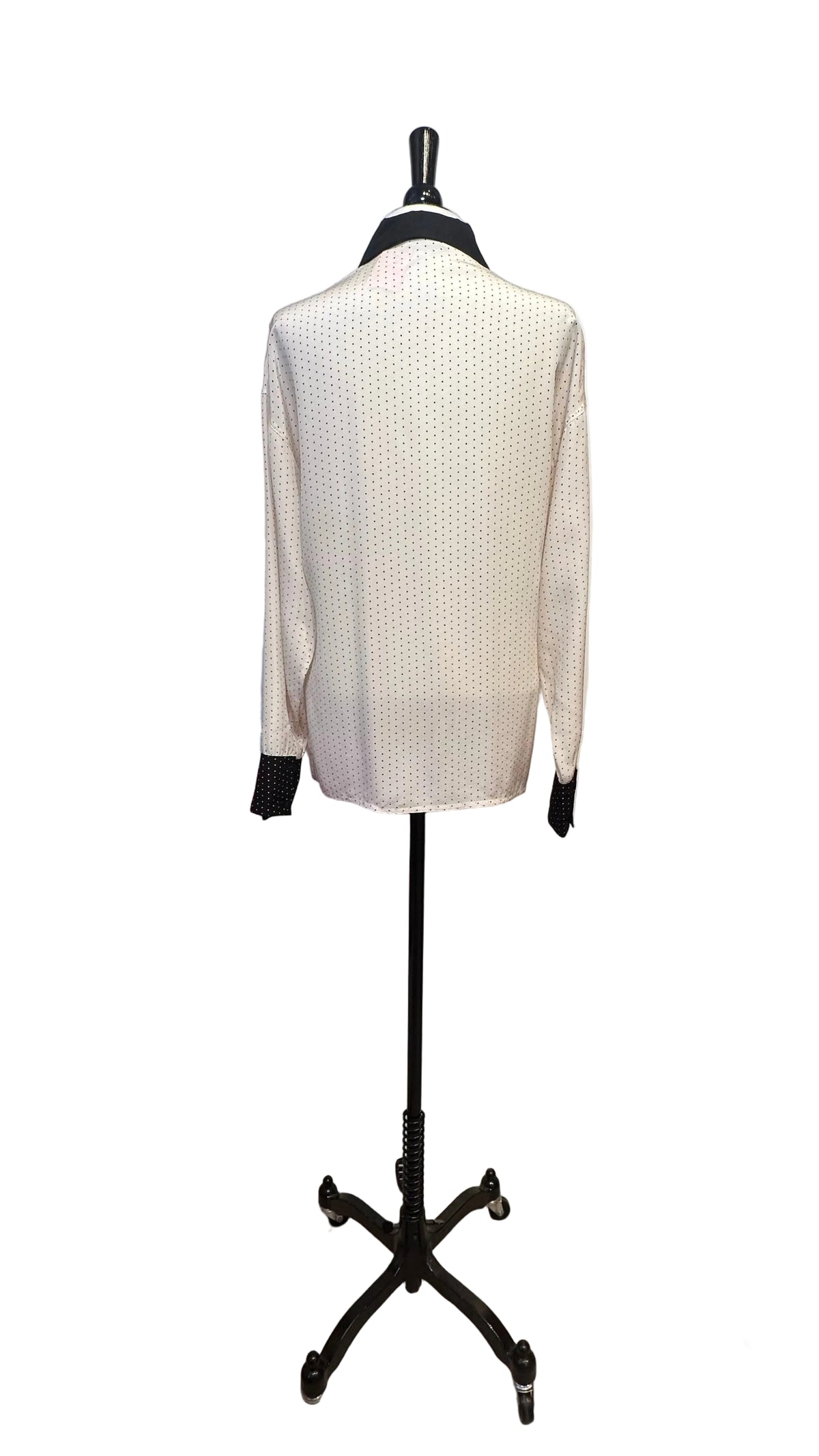 Gianni Versace - VINTAGE COUTURE Black White Silk Top - 40