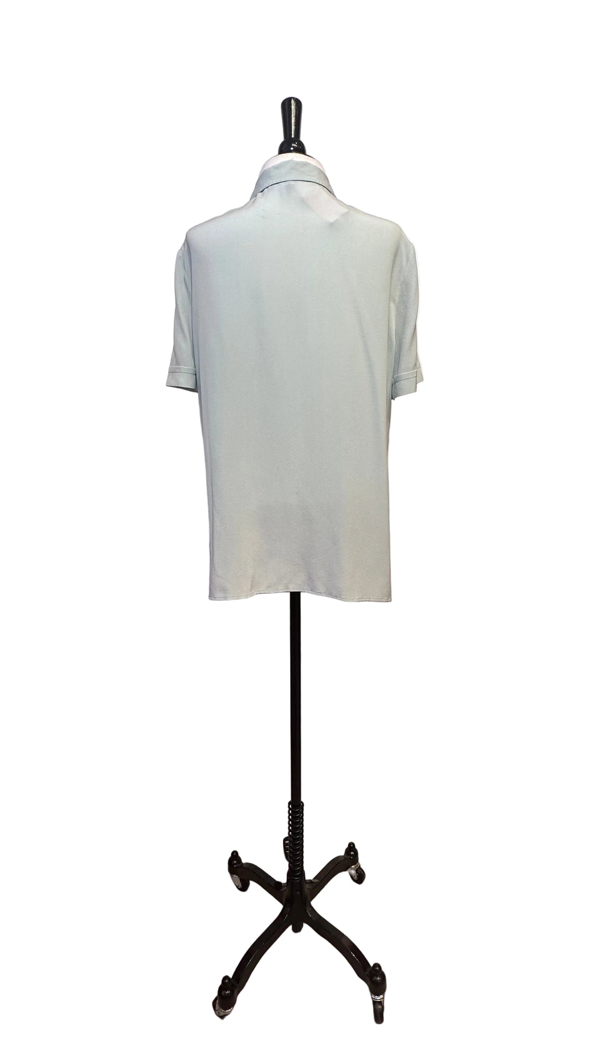 Ralph Lauren Purple Label - Mint Silk Short Sleeve Top - 12