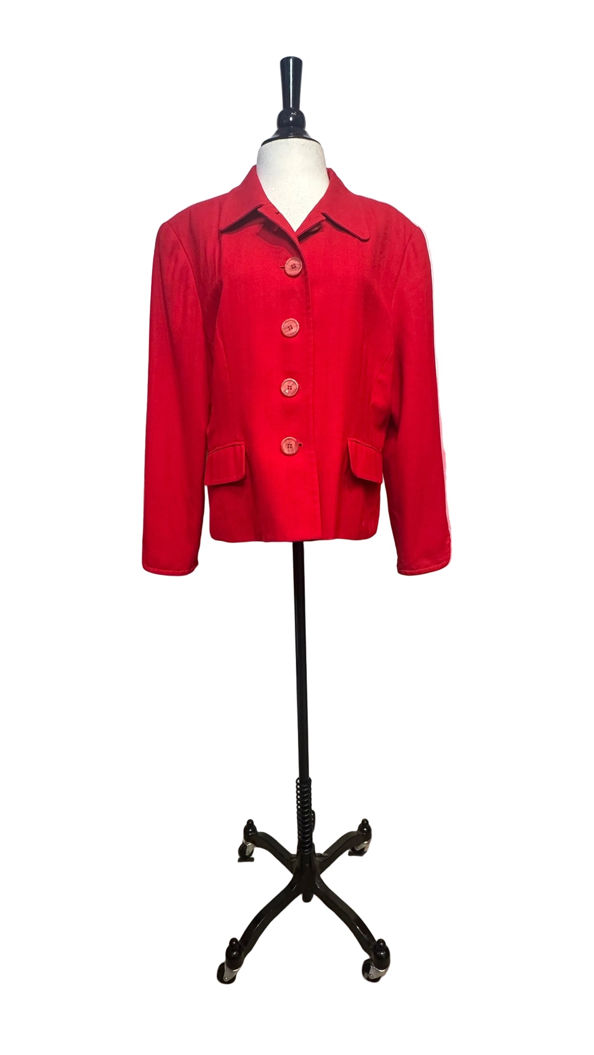 Christian Dior - VINTAGE Red Wool Blazer Jacket - M