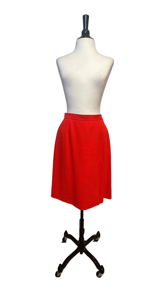 Yves Saint Laurent - VINTAGE Rive Gauche Red Skirt - 38