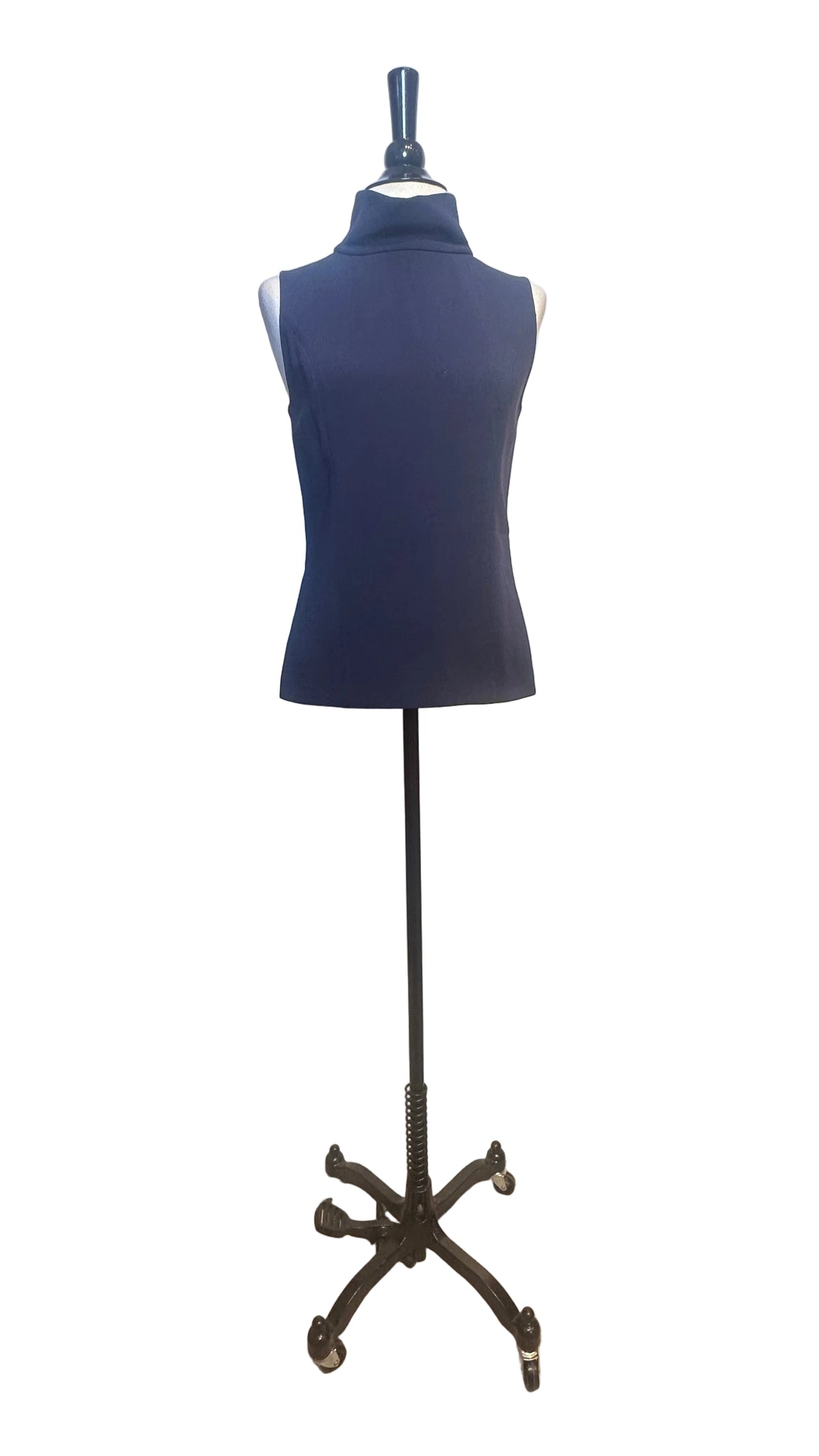 Ralph Lauren Black Label - Classic Navy Sleeveless Wool Turtleneck - 8